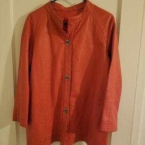 Bonnie Cashin Sills Orange Leather Vintage M/L